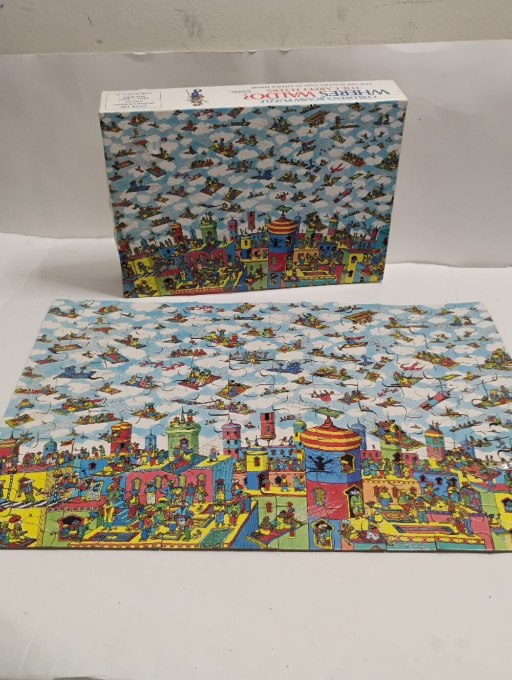 Vintage Great American Puzzle Factory Where's Waldo? "The Carpet Flyers " Puzzle